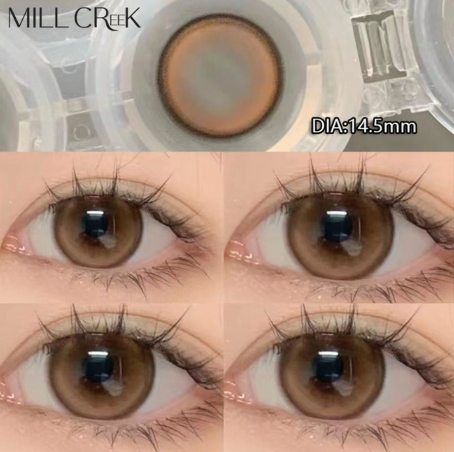 YOUPLUS 1年仕様カラコン 両目ワンペア White Peach Brown