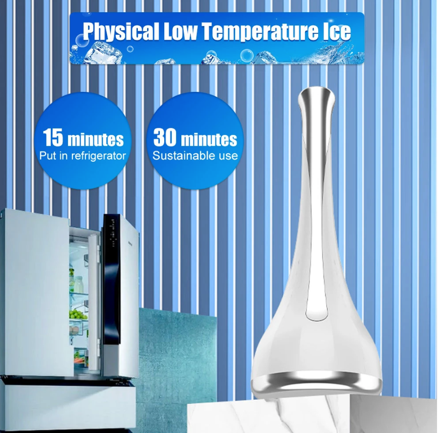 Compressore di ghiaccio portatile per il ringiovanimento del viso, strumento di raffreddamento del viso Cold Hammer