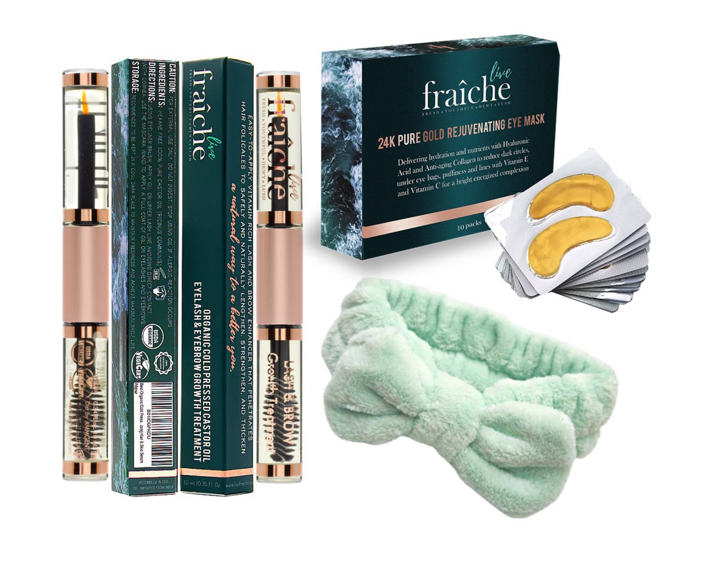 USDA Organic Castor Oil for Eyelashes and Eyebrows - All Natural Cold Pressed Castor Oil Eyelash Growth Serum with Mascara Tube - Caster Oil Eyebrow Growth Serum Eyelash Conditioner Lash Boost Serum