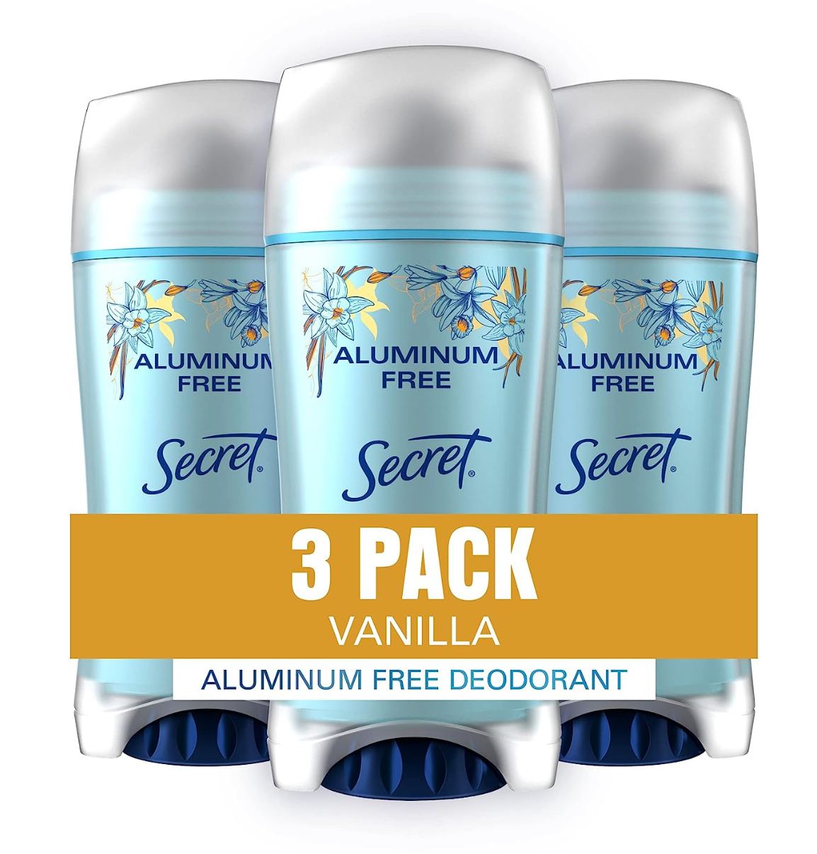 Secret Aluminum Free Deodorant for Women, Cherry Blossom, 2.4 oz (Pack of 3)
