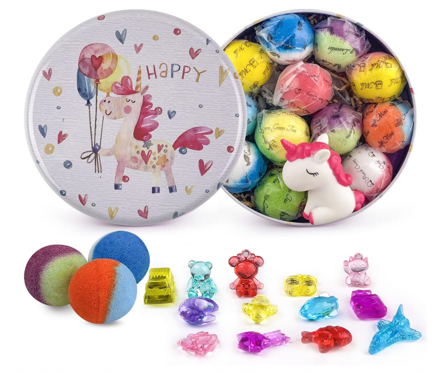 Bath Bombs, 12PCS Bath Bombs for Women Gifts, 100% Essential Oil Natural Organic Fizzy Bath Spa Relaxation Gift for Kids, Ideal Luxury Home Spa Presents for Birthday, Mother's Day, Christmas, Teachers