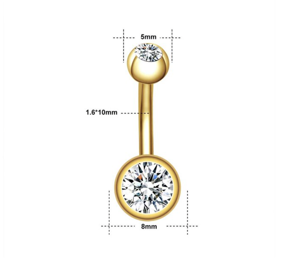 Piercing in acciaio inossidabile per uomo e donna, gioielli per il corpo, piercing per ombelico, nuova collezione
