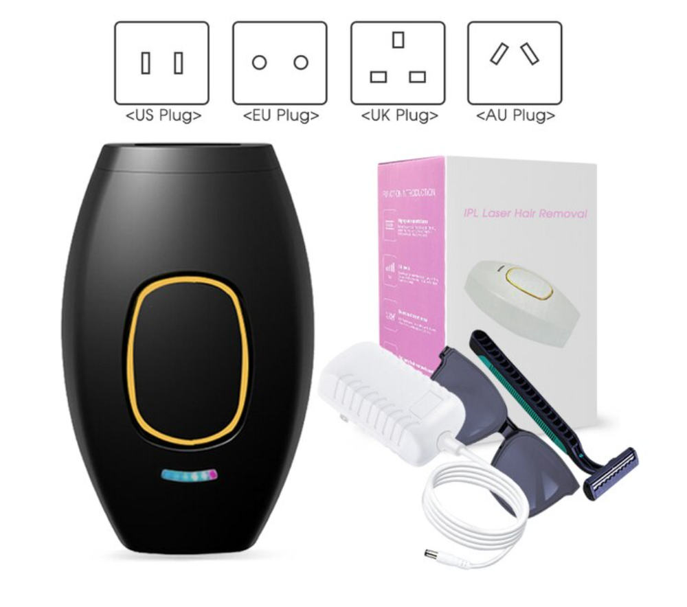 Zs-Depilazione laser permanente indolore per donna, bikini, 500.000 flash, depilazione indolore, dispositivo per uso domestico