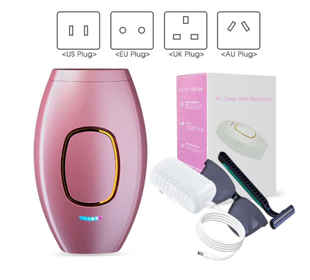 Zs-Depilazione laser permanente indolore per donna, bikini, 500.000 flash, depilazione indolore, dispositivo per uso domestico