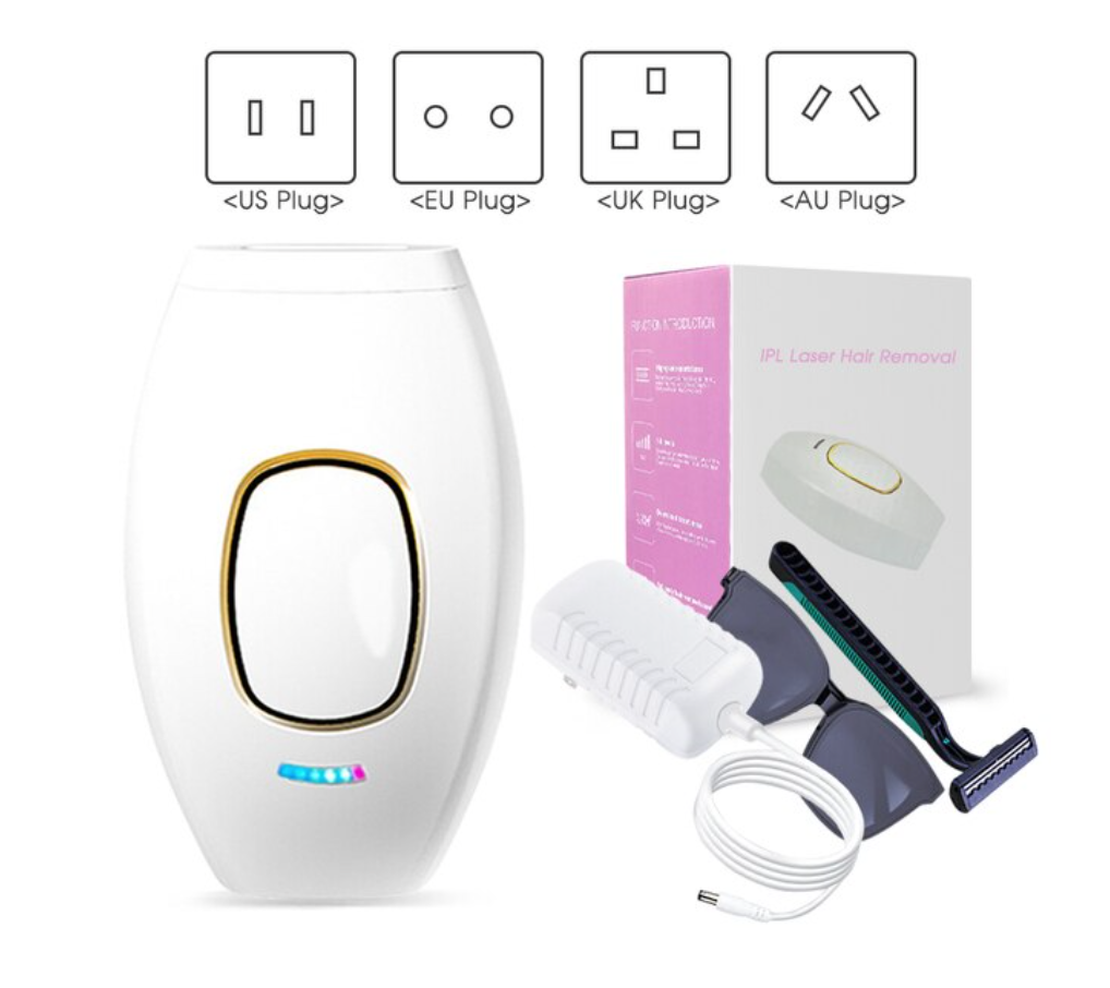Zs-Depilazione laser permanente indolore per donna, bikini, 500.000 flash, depilazione indolore, dispositivo per uso domestico
