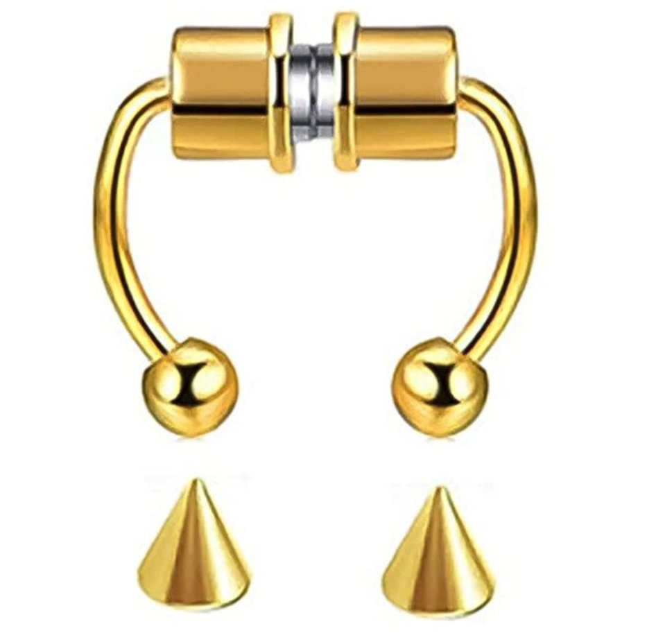 Orecchini in acciaio inossidabile 316L, 1 pezzo, finti gioielli Dutin Masquerade Punk Shape