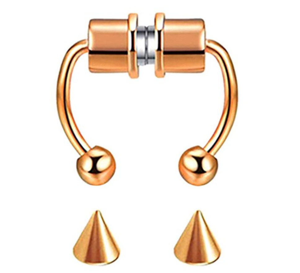 Orecchini in acciaio inossidabile 316L, 1 pezzo, finti gioielli Dutin Masquerade Punk Shape