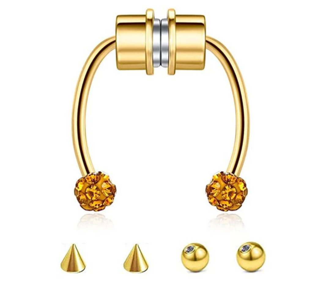 Orecchini in acciaio inossidabile 316L, 1 pezzo, finti gioielli Dutin Masquerade Punk Shape
