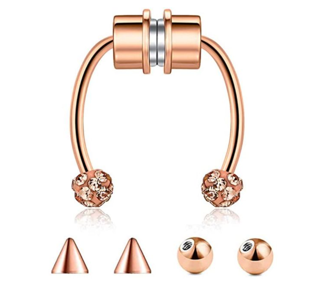 Orecchini in acciaio inossidabile 316L, 1 pezzo, finti gioielli Dutin Masquerade Punk Shape