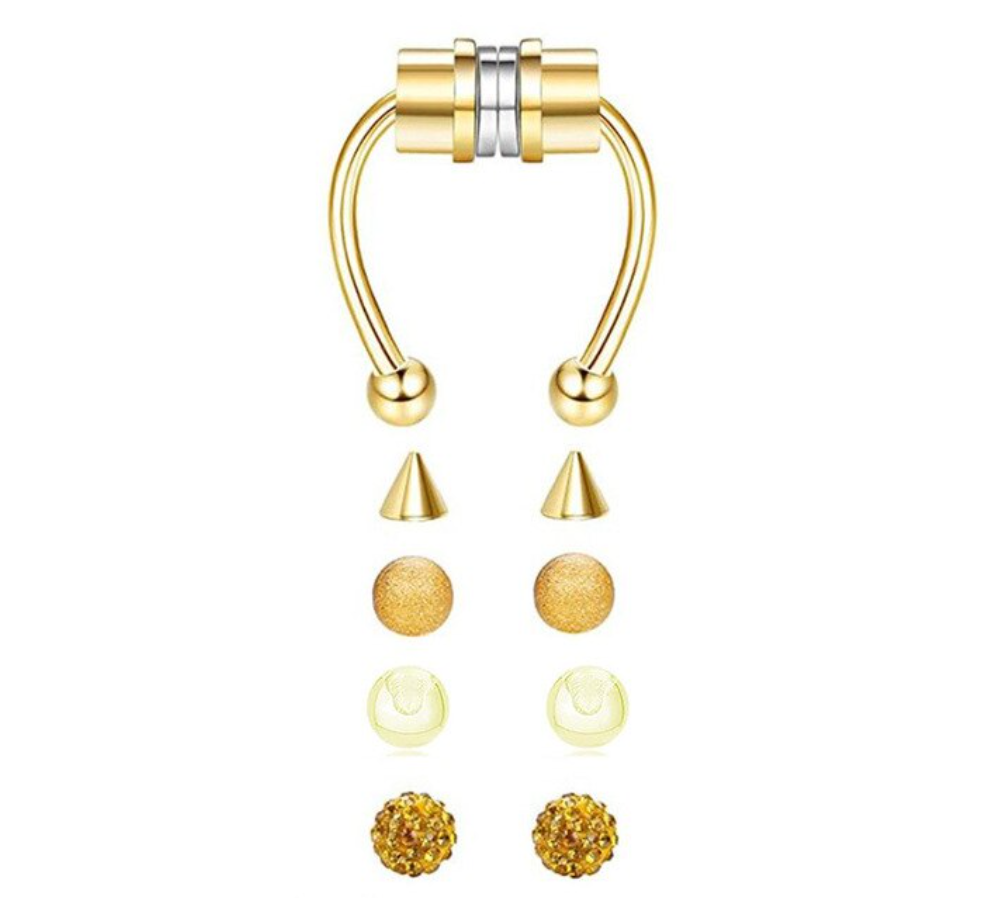 Orecchini in acciaio inossidabile 316L, 1 pezzo, finti gioielli Dutin Masquerade Punk Shape