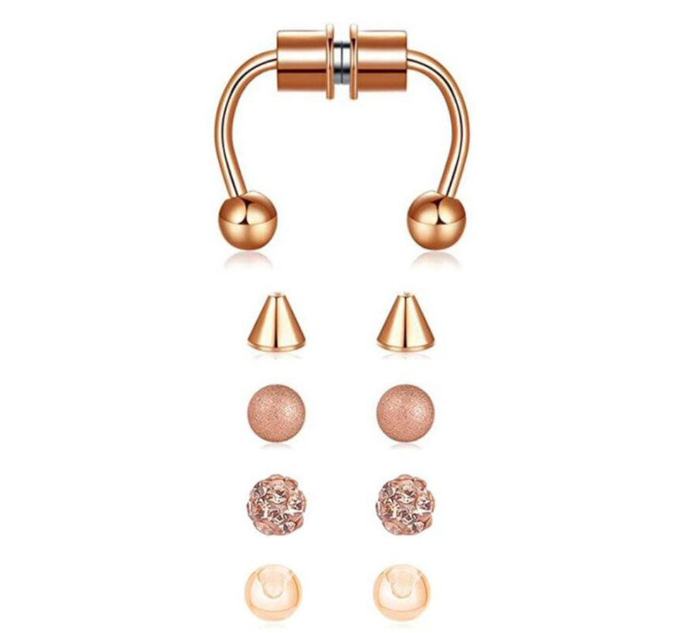 Orecchini in acciaio inossidabile 316L, 1 pezzo, finti gioielli Dutin Masquerade Punk Shape