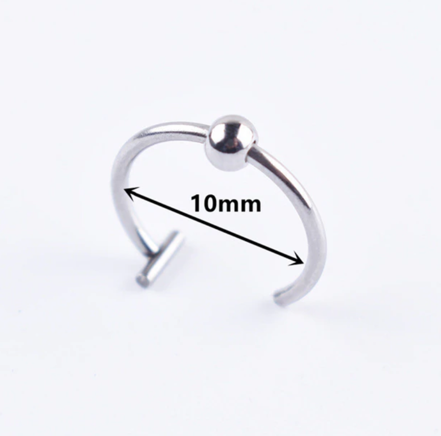 Piercing labiale non poroso per donna, in acciaio al titanio medicale, resistenza orale, puro, regalo 2021
