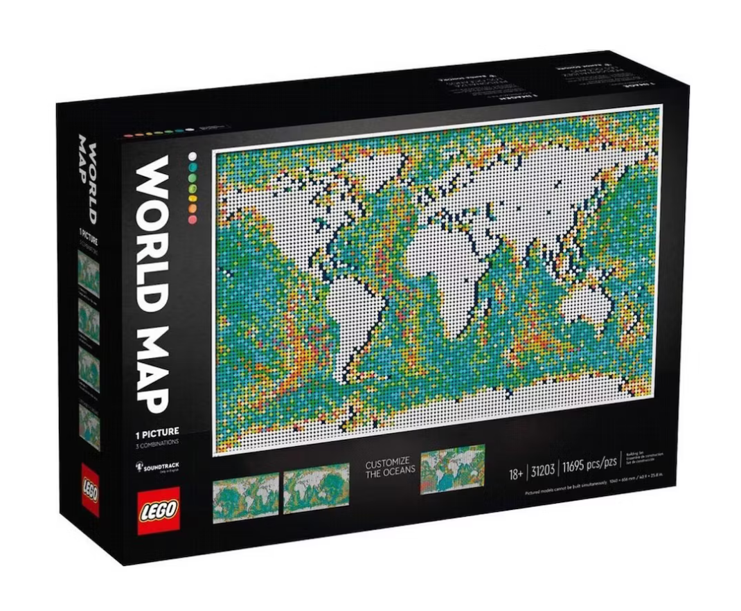 LEGO World Map Set 31203