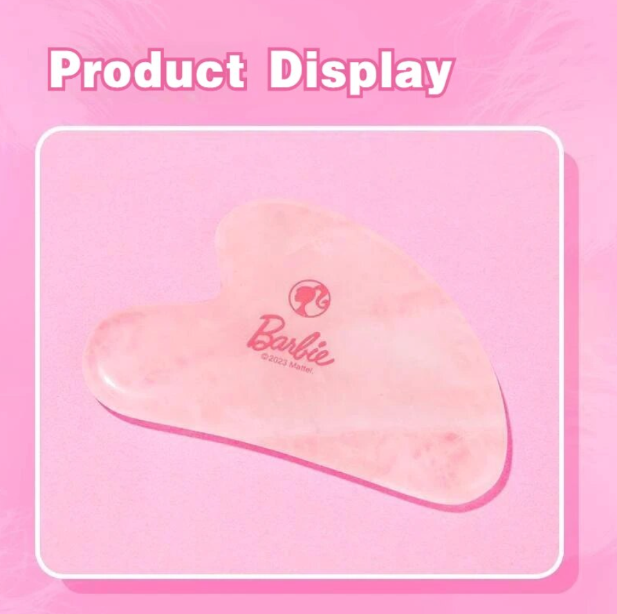 Genuine MINISO Barbie Series Powder Crystal Massage Scraping Face Body SPA Beauty Massager Skin Care Treatment Tool Gift
