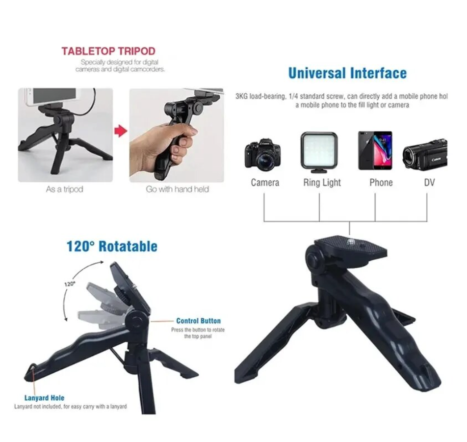 Smartphone Vlogging Kit for iPhone Android with Tripod Mini Microphone Starter Vlog kit for TikTok Live Stream Video YouTube