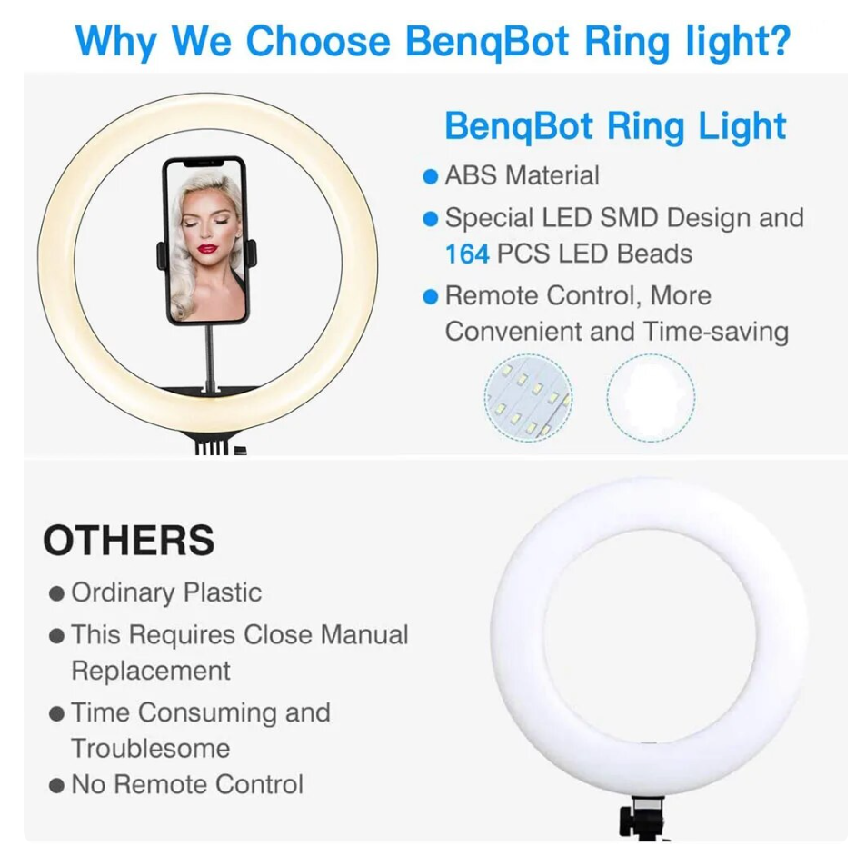 26 33CM Video Lights Dimmable Light Selfie LED Ring Light USB Ring Lighting Lamp With Tripod Stand To Make Youtube Ringlight