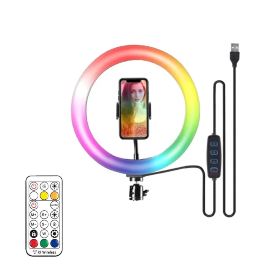 26 33CM Video Lights Dimmable Light Selfie LED Ring Light USB Ring Lighting Lamp With Tripod Stand To Make Youtube Ringlight