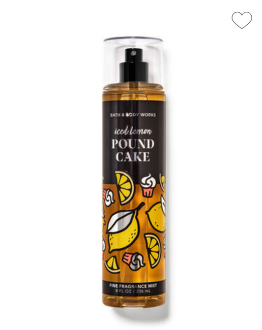 Bath & Body Works Body Mist　Iced Lemon Pound Cake