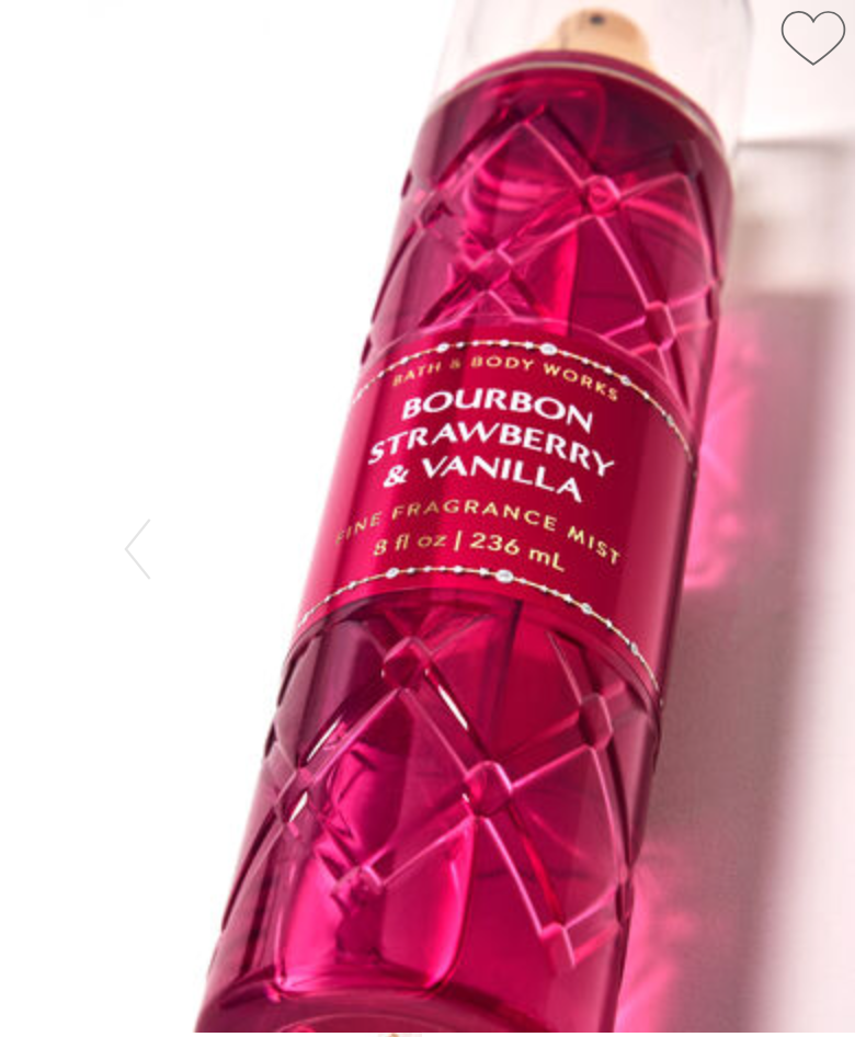 Bath & Body Works Body Mist　Bourbon Strawberry & Vanilla