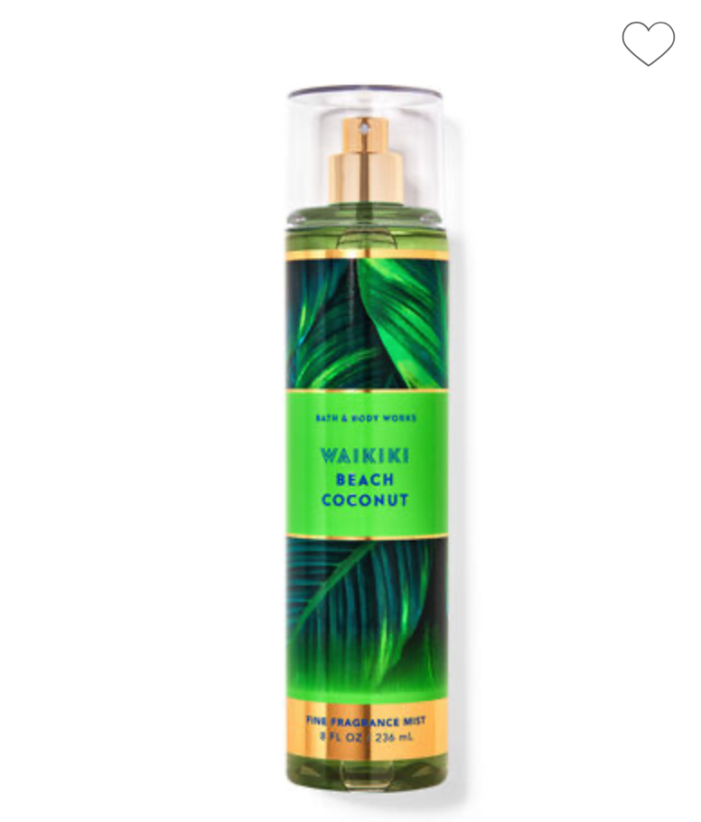 Bath & Body Works Body Mist Waikiki Beach Coconut