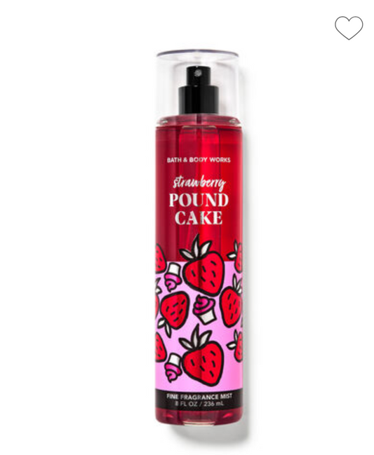 Bath & Body Works Body Mist Strawberry Pound Cake