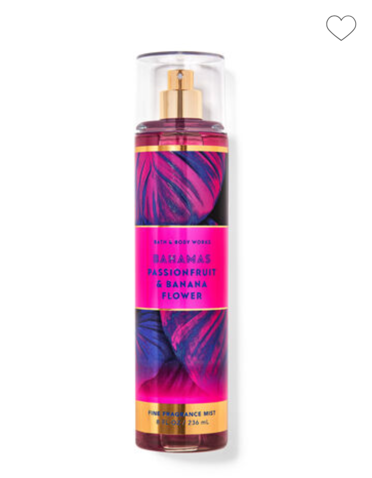 Bath & Body Works Body Mist Bahamas Passionfruit & Banana Flower