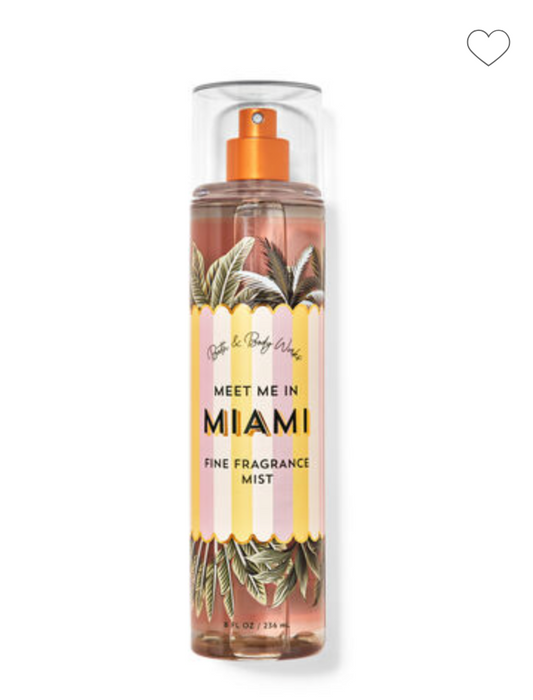 Bath & Body Works Body Mist Meet Me In Miami