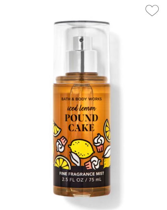 Bath & Body Works Body Mist Iced Lemon Pound Cake