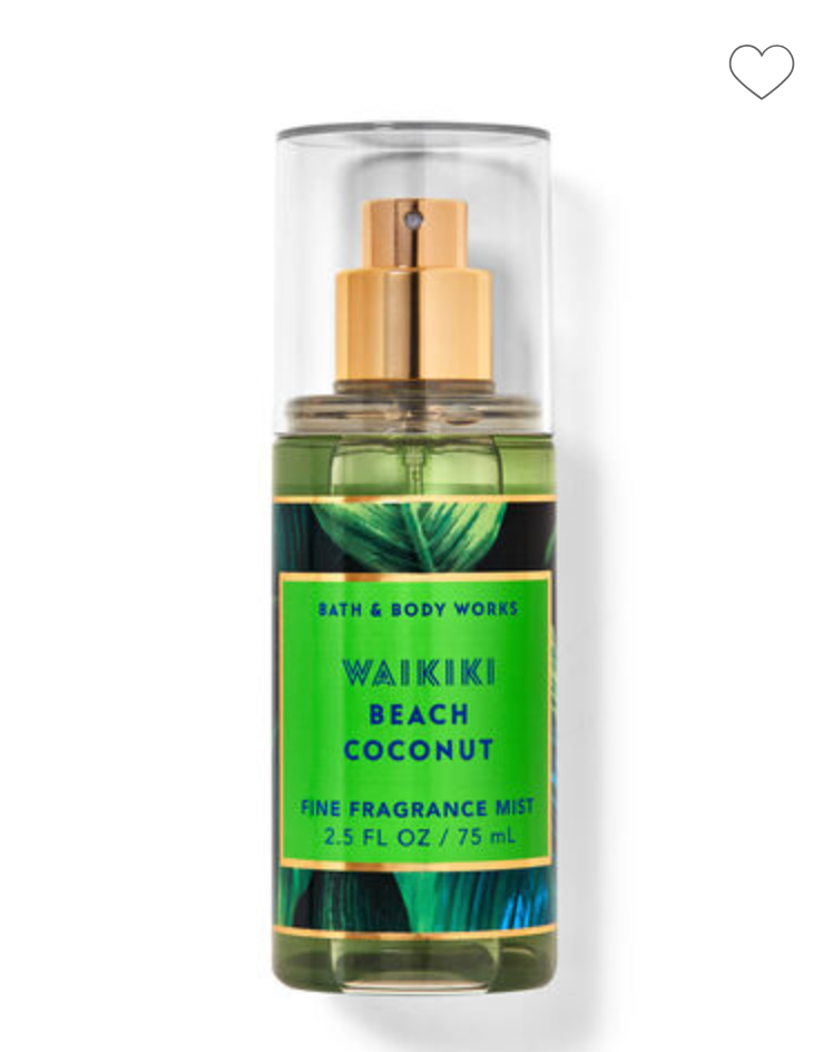 Bath & Body Works Body Mist Waikiki Beach Coconut