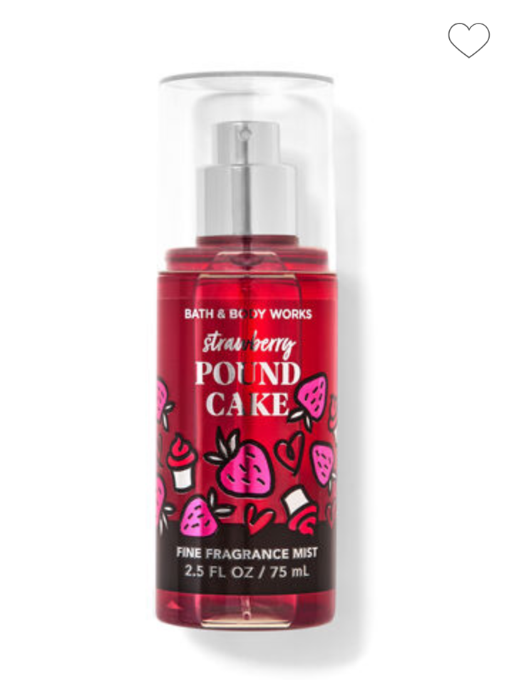 Bath & Body Works Body Mist Strawberry Pound Cake