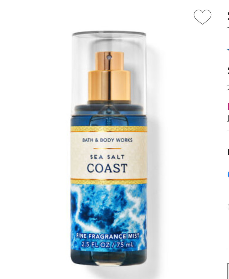 Bath & Body Works Body Mist　Sea Salt Coast