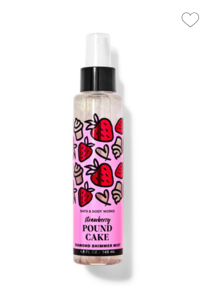 Bath & Body Works Body Mist Strawberry Pound Cake