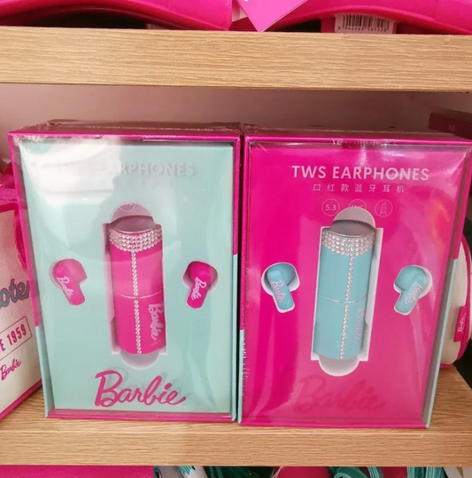MINISO Barbie Series Lip TWS Bluetooth Headset XS-210 Wireless Long-lasting Battery Life Pink Anime PeripheralGirlBirthday Gift