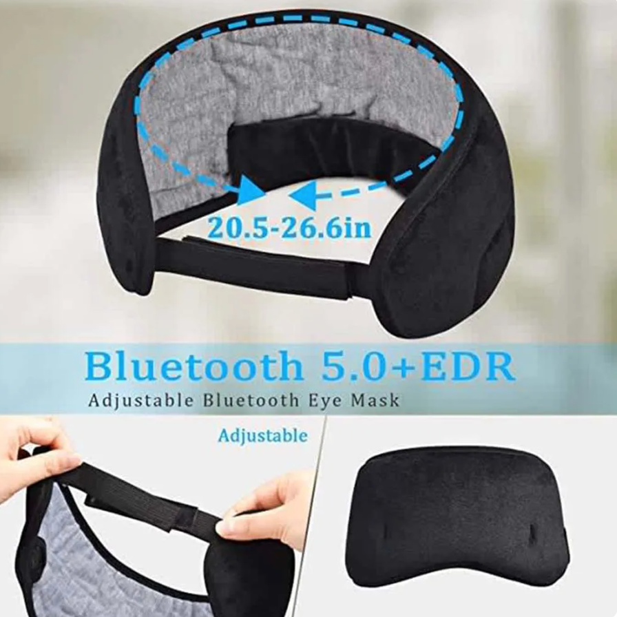 【これなら耳も痛くない】ワイヤレススリープアイマスク、スリーピングヘッドフォン、Bluetooth互換5.0