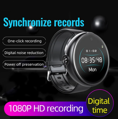 スポーツカメラスマートウォッチ,4-256GB, 3in 1,dv,dvr,ビデオ,オーディオ,ボイスレコーダー,hd 720p,マイクロ腕時計,カムコーダー