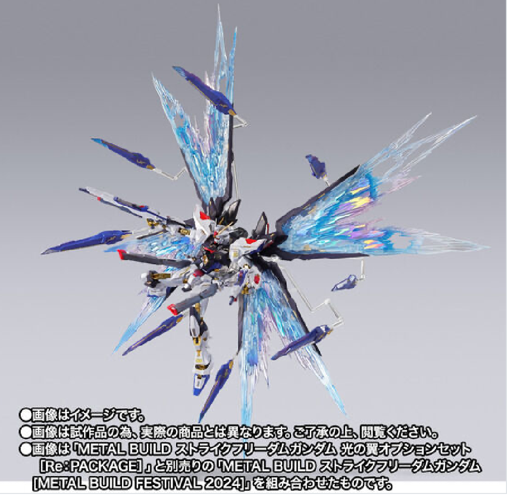 METAL BUILD Strike Freedom Gundam Wings of Light Option Set [Re: PACKAGE] [Secondary: Ships in April 2025]