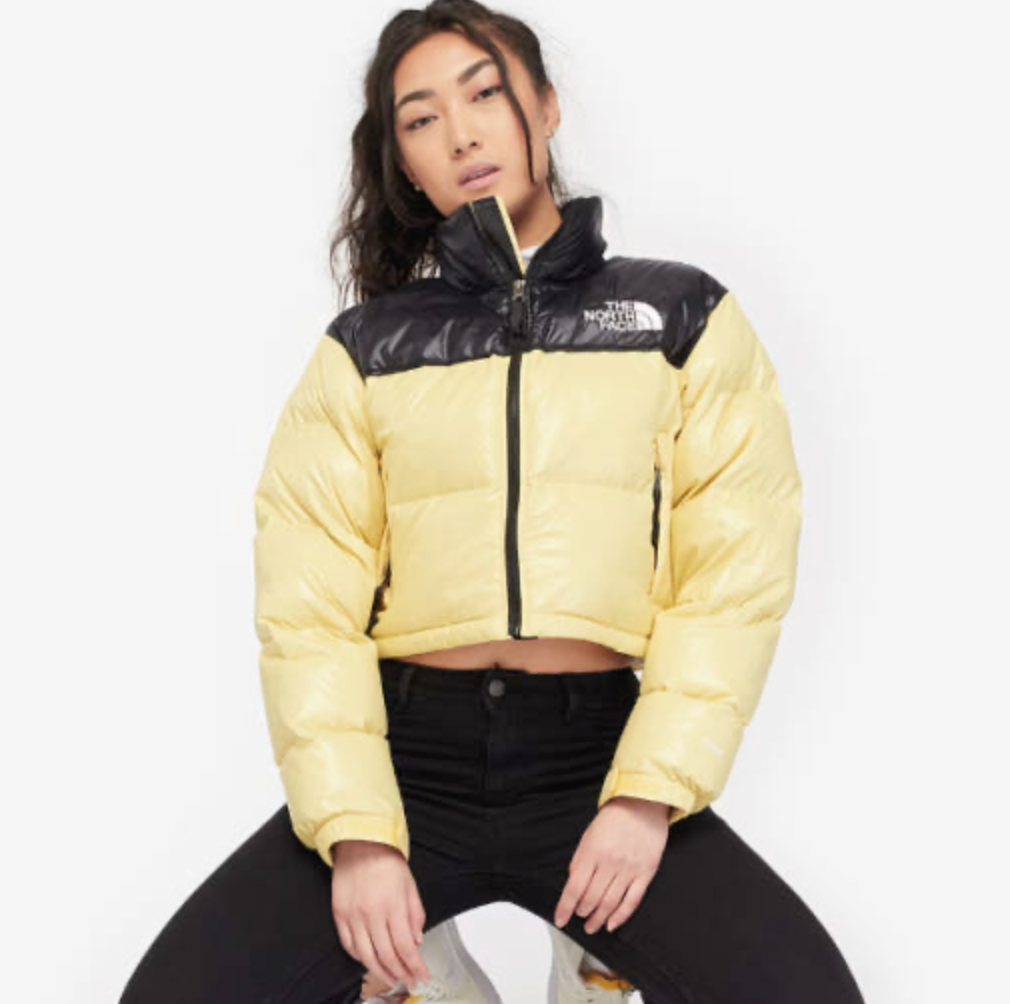 THE NORTH FACE Short nupsi Down　Yellow