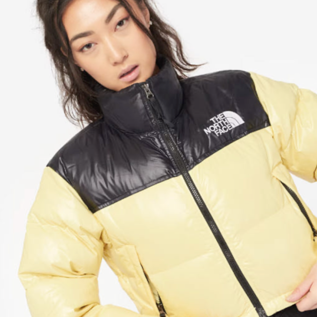 THE NORTH FACE Short nupsi Down　Yellow
