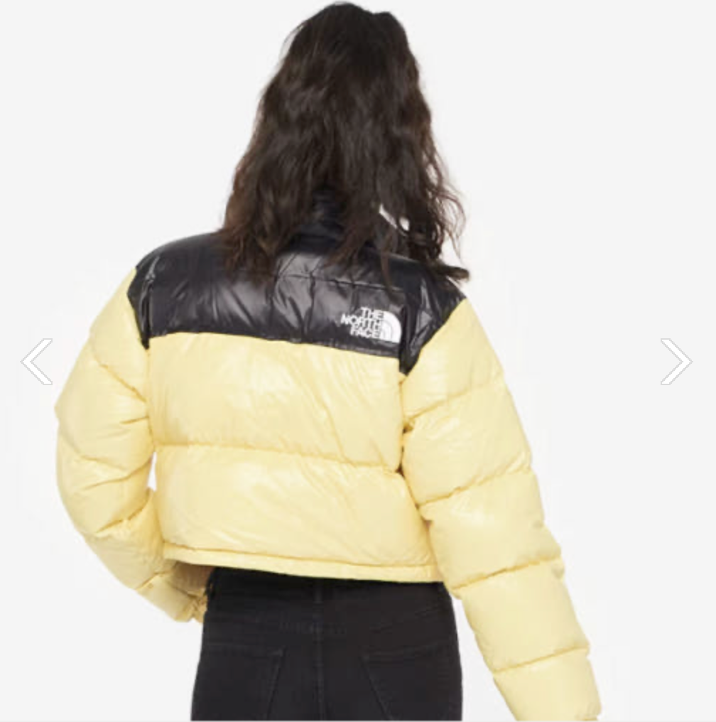 THE NORTH FACE Short nupsi Down　Yellow