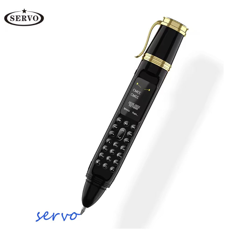 SERVO BM111 Pen Phone Portable Fan 3-in-1 Mobile Phone Dual SIM Bluetooth Dial Recorder Magic Voice Pen Style Telephone Original spy camera