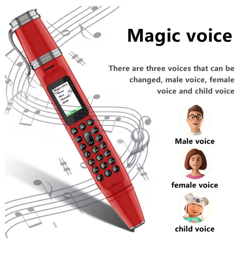 SERVO BM111 Pen Phone Portable Fan 3-in-1 Mobile Phone Dual SIM Bluetooth Dial Recorder Magic Voice Pen Style Telephone Original spy camera