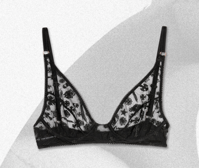 CHROME HEARTS LACE UNDERWIRE BRA