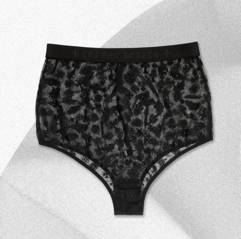 CHROME HEARTS LACE HIGH-WAISTED BRIEF