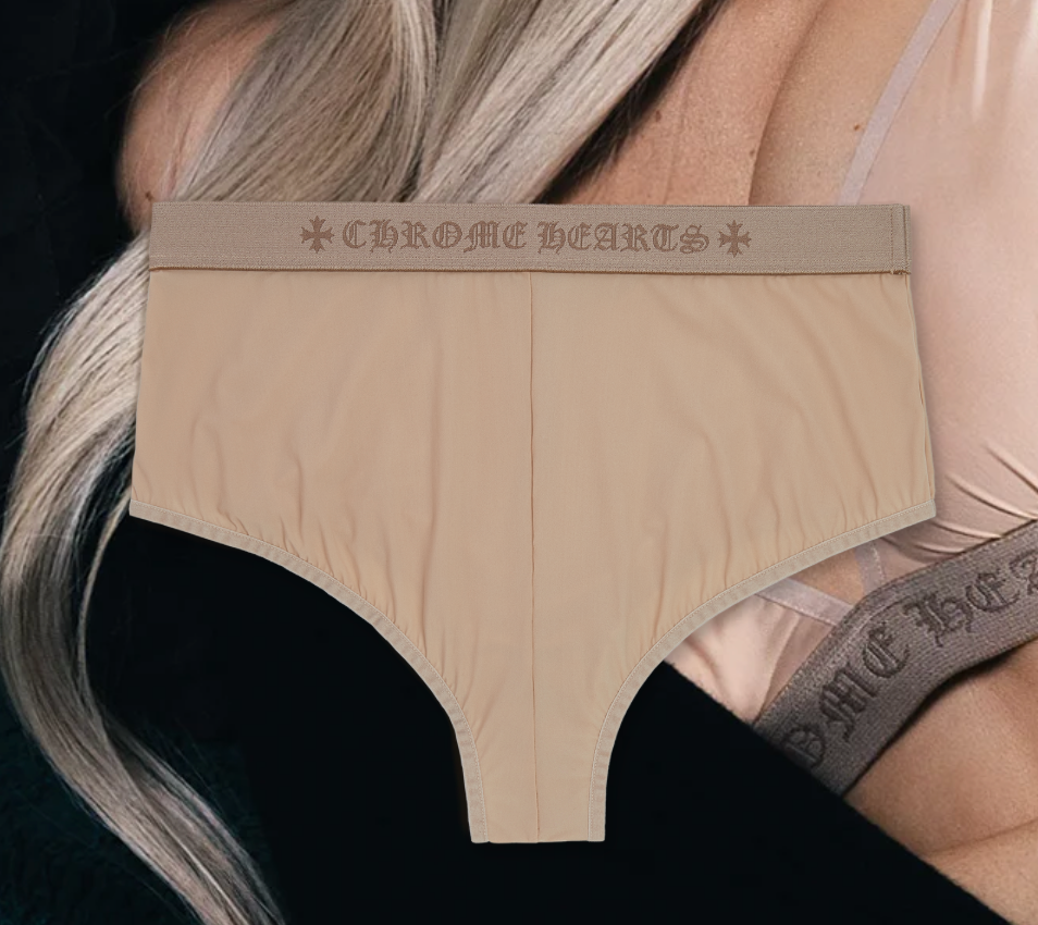 CHROME HEARTS NUDE HIGH WAISTED BRIEF