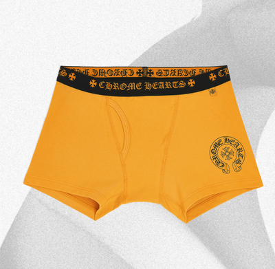 CHROME HEARTS BOXER BRIEF - SHORTS YELLOW