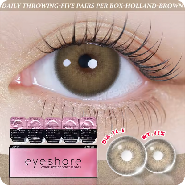 YOUPLUS lens カラコン　ワンデー　1day HOLLAND-BROWN 高発色レンズ 送料無料