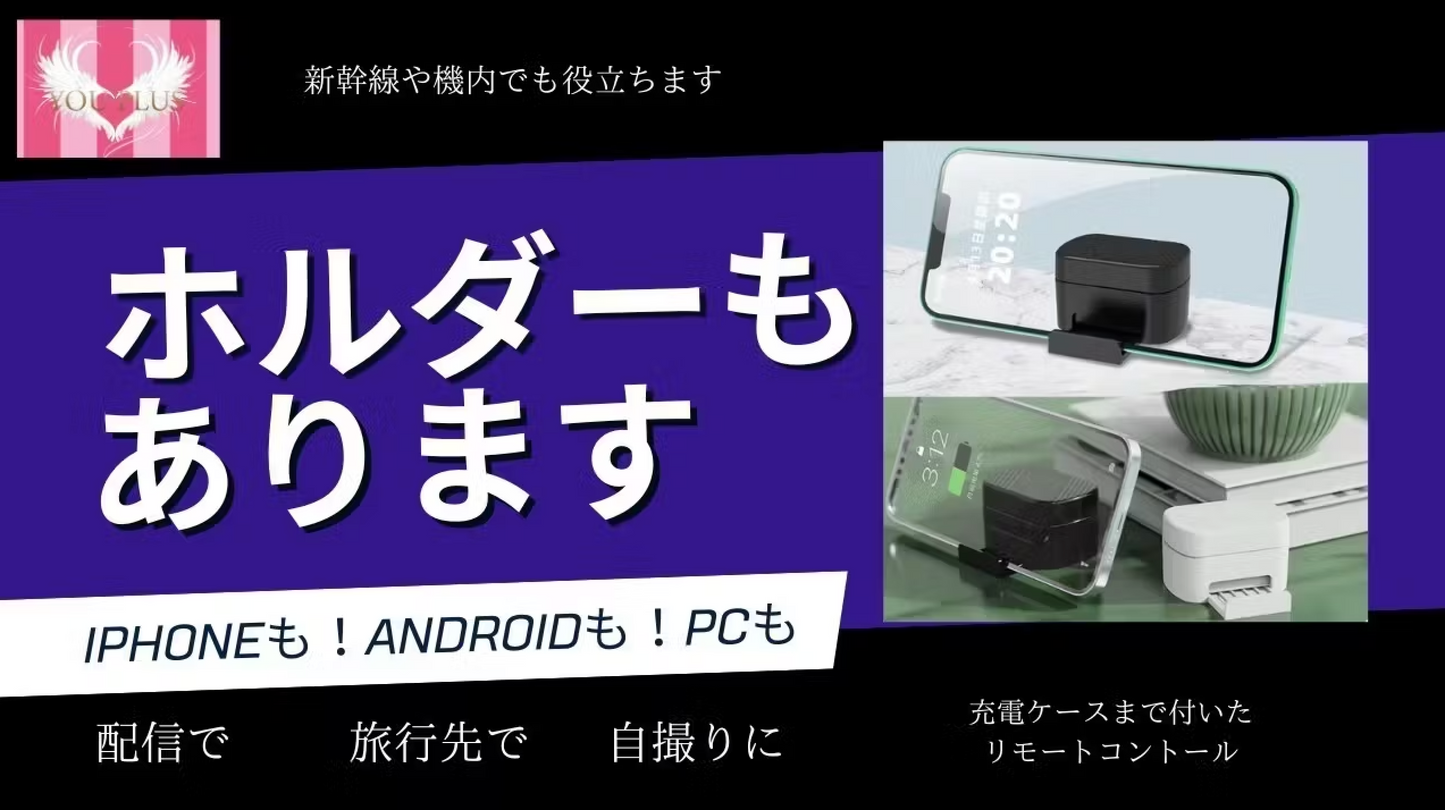 指にはめるタイプの簡単リモートコントロール　デジタル表示の充電ケース付き