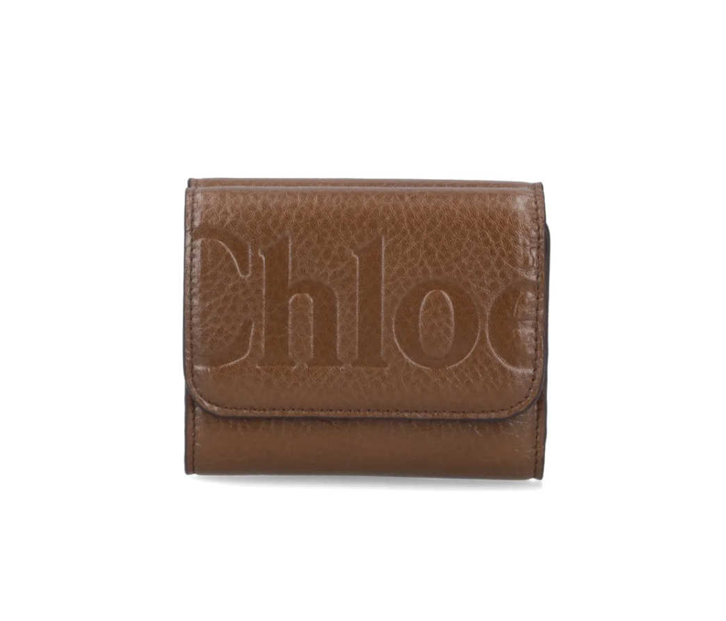 Chloe Tri-fold Logo Wallet