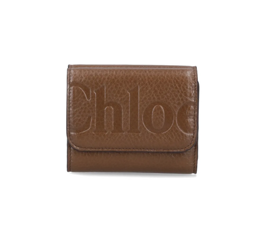 Chloe Tri-fold Logo Wallet