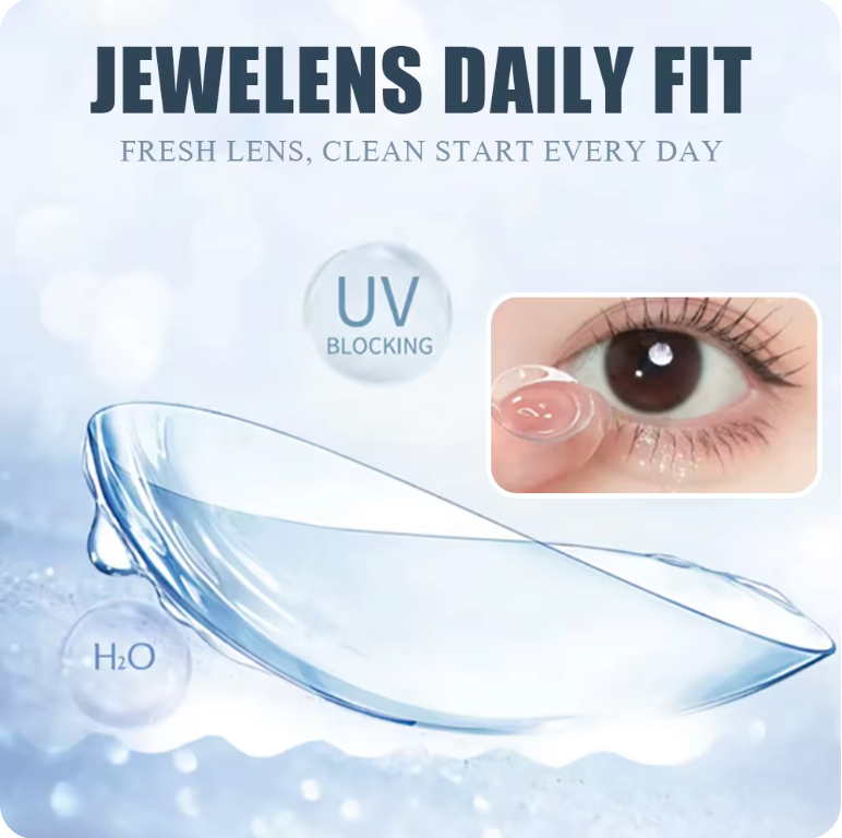 クリアコンタクトレンズ 自然な透明度 度あり ソフトコンタクトレンズ 近視矯正用 6ヶ月仕様　両目セット